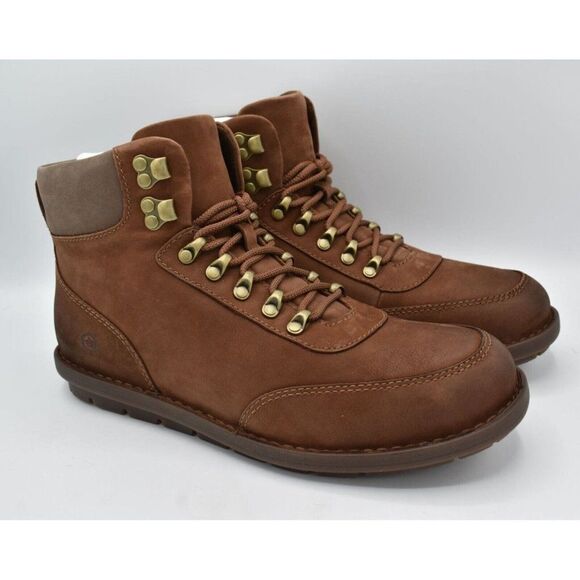 Born Mens Size 11.5 Scout Brown Taupe Fossil Leather Waterproof Combo Boots - Picture 1 of 11